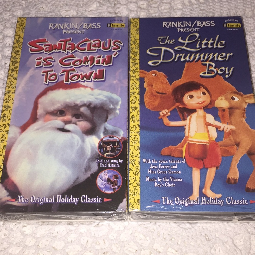 Sealed Rankin Bass Holiday VHS Santa & Drummer Boy